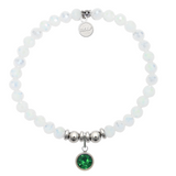 Help by TJ May White Crystal Birthstone
