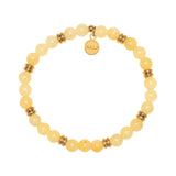 Help by TJ Yellow Jade Bracelet Soul Stacker Gold