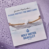 Holy Water Bracelet - Angel Wing Bracelet - Gold