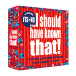 A trivia game box titled 'I Should Have Known That. Available at Be Charmed