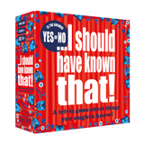 A trivia game box titled 'I Should Have Known That. Available at Be Charmed