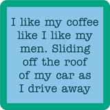 Drinks on Me Coaster Roof of Car