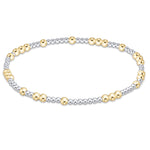 enewton Hope Unwritten 3 mm Mixed Metal Bracelet featuring stacked mixed metal beads available at Be Charmed