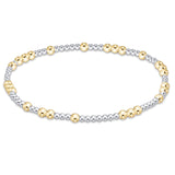 enewton Hope Unwritten 3 mm Mixed Metal Bracelet featuring stacked mixed metal beads available at Be Charmed