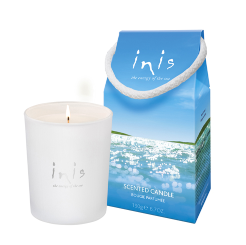 Inis Energy of the Sea Candle 6.7 oz – ocean-inspired home fragrance candle. Available at Be Charmed.