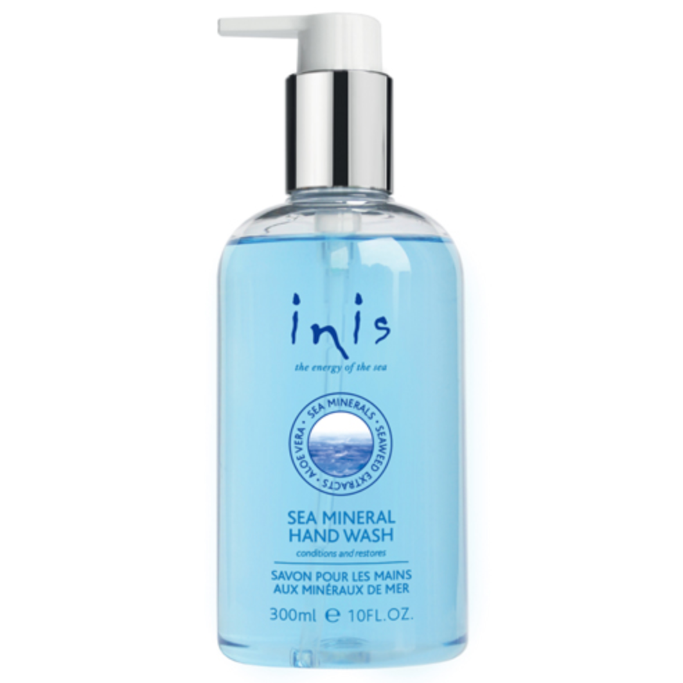 Inis Energy of the Sea Hand Wash 10 fl oz – gentle ocean-inspired hand cleanser. Available at Be Charmed.