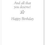 Inside of Birthday Card – glowing birthday candles against a dark background with heartfelt message for meaningful celebration, available at Be Charmed