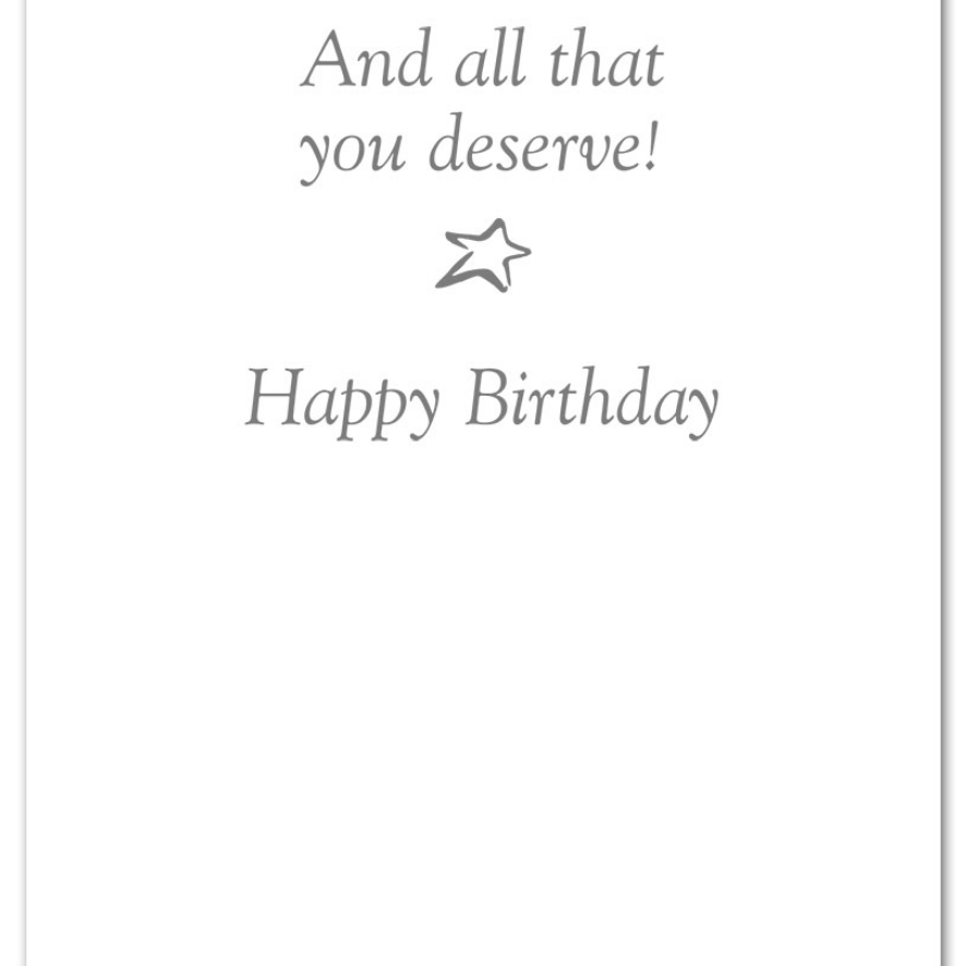 Inside of Birthday Card – glowing birthday candles against a dark background with heartfelt message for meaningful celebration, available at Be Charmed