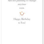 Inside of Birthday Card – bold “Born to Be Wild” design with adventurous imagery and an energetic birthday message, perfect for free spirits, available at Be Charmed