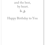 Inside of A colorful birthday greeting card featuring a smiling golden retriever illustration, designed by Cardthartic, perfect for dog lovers—available at Be Charmed.