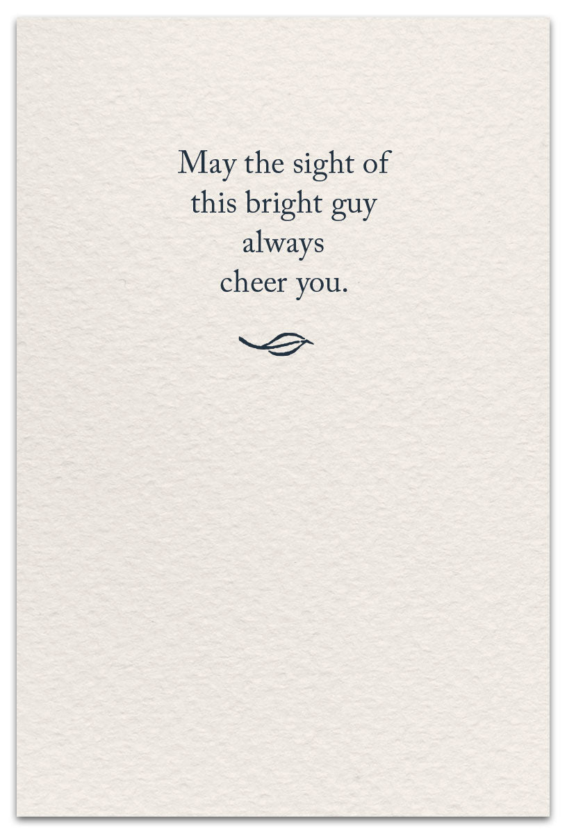 Inside of Friendship Card – vibrant red cardinal illustration with a heartfelt message celebrating enduring friendship, connection, and presence, available at Be Charmed
