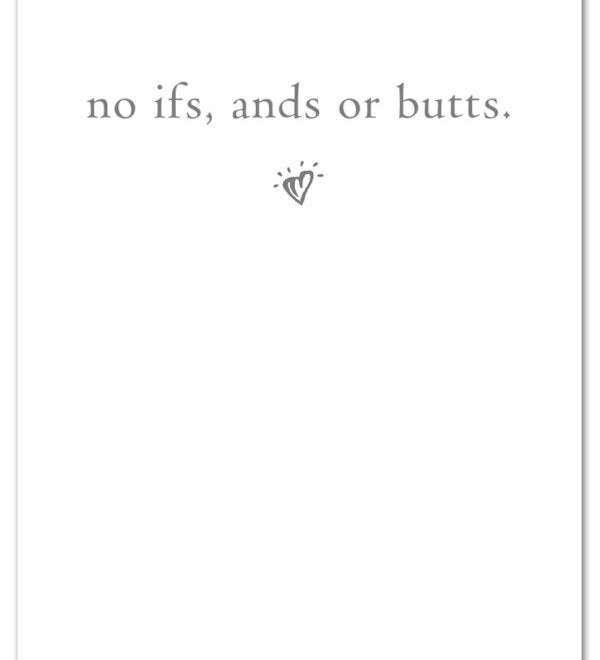 Inside of Friendship Card Ladybutts by Cardthartic featuring a cheeky, lighthearted design celebrating friendship with humor; available at Be Charmed