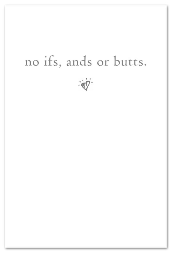 Inside of Friendship Card Ladybutts by Cardthartic featuring a cheeky, lighthearted design celebrating friendship with humor; available at Be Charmed