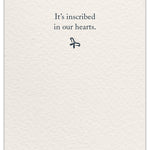 Inside of Thank You Card – elegant cursive typography with a simple and sincere message of gratitude, perfect for any occasion, available at Be Charmed