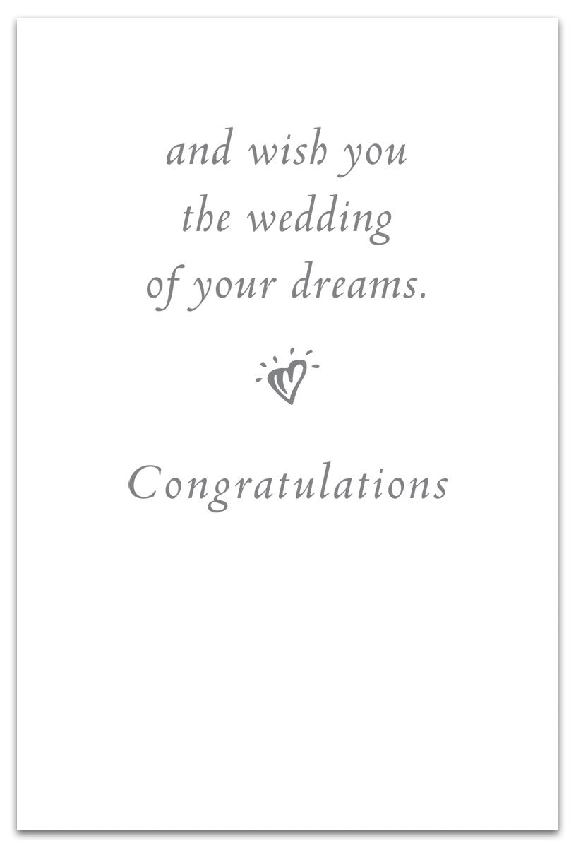 Inside of Elegant wedding shower greeting card featuring a watercolor calla lily design by Cardthartic—perfect for bridal celebrations, available at Be Charmed.