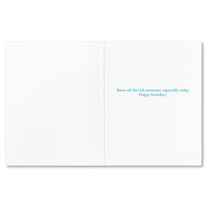 Compendium Birthday Card 10243 featuring inspirational and heartfelt birthday message with artistic design. Available at Be Charmed.