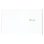 White card with 'Especially today. Happy birthday!' text in green on a white background. Available at Be Charmed