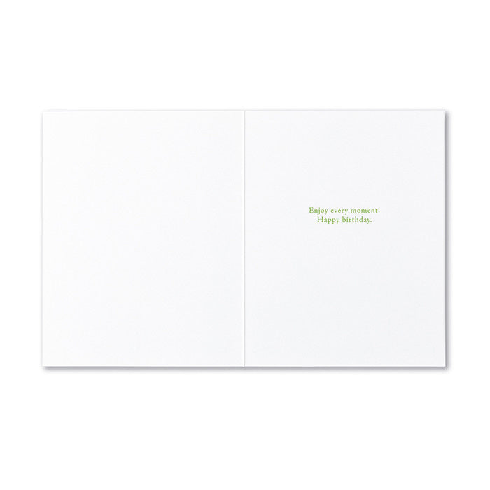 Compendium Birthday Card 5900 featuring inspirational and heartfelt birthday message with beautiful design. Available at Be Charmed.