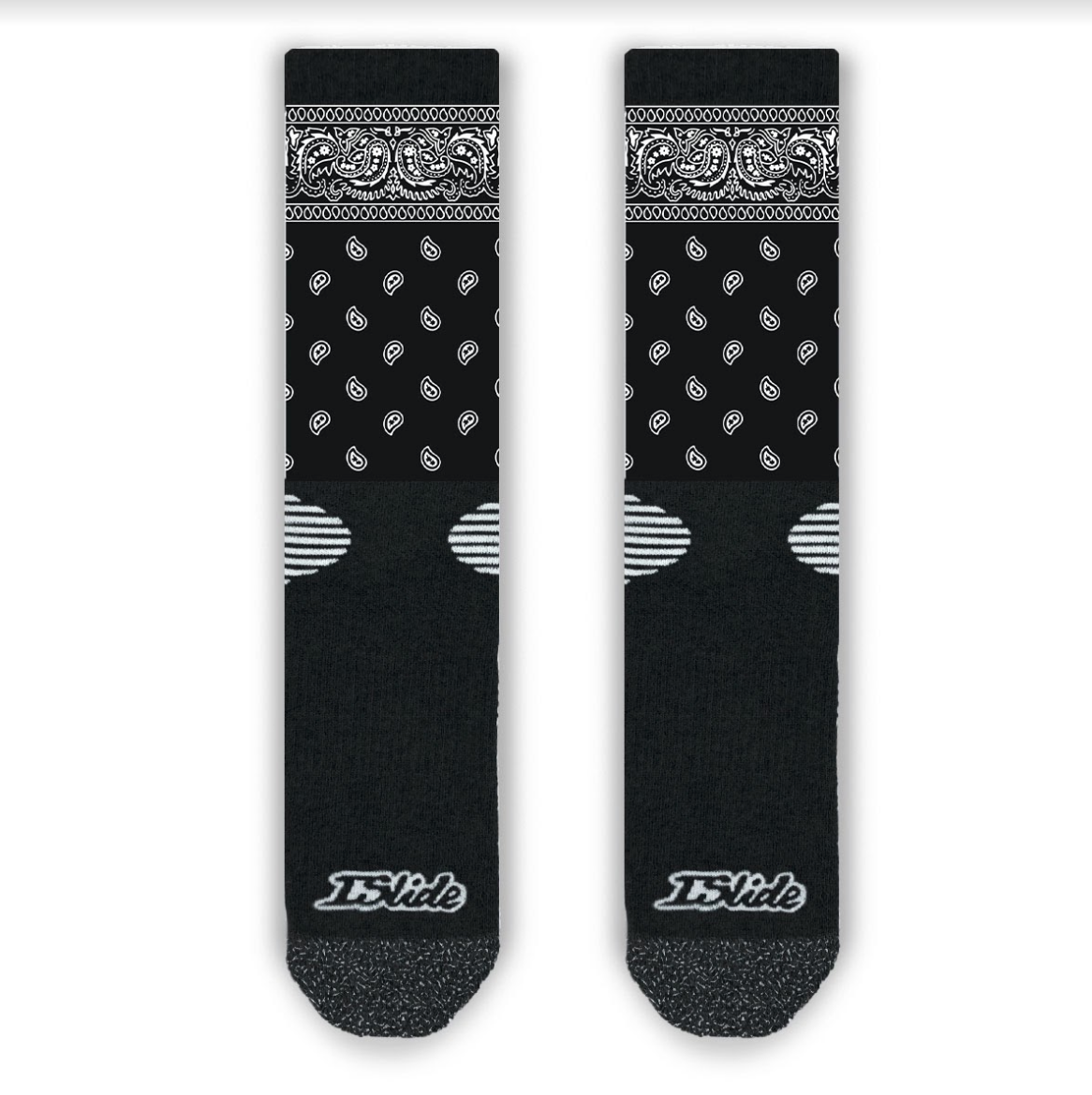 Islide - Black Bandana Socks