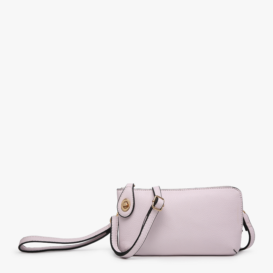 Jen & Co Cool Pink Kendall Crossbody Wristlet