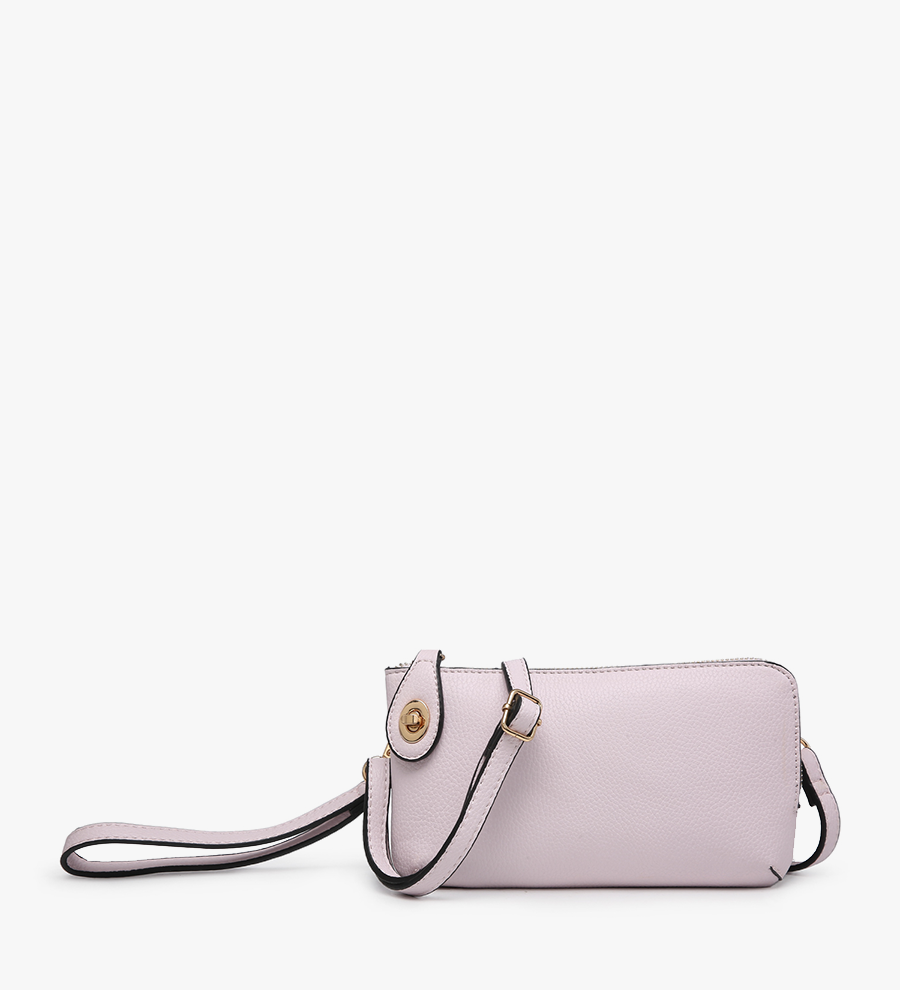 Jen & Co Cool Pink Kendall Crossbody Wristlet