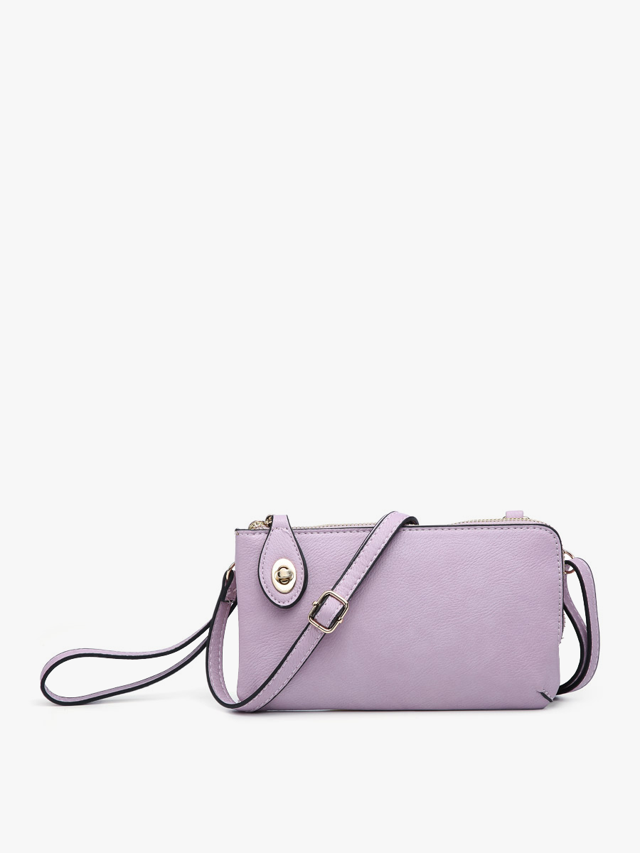Jen & Co Lavender Kendall Crossbody Wristlet