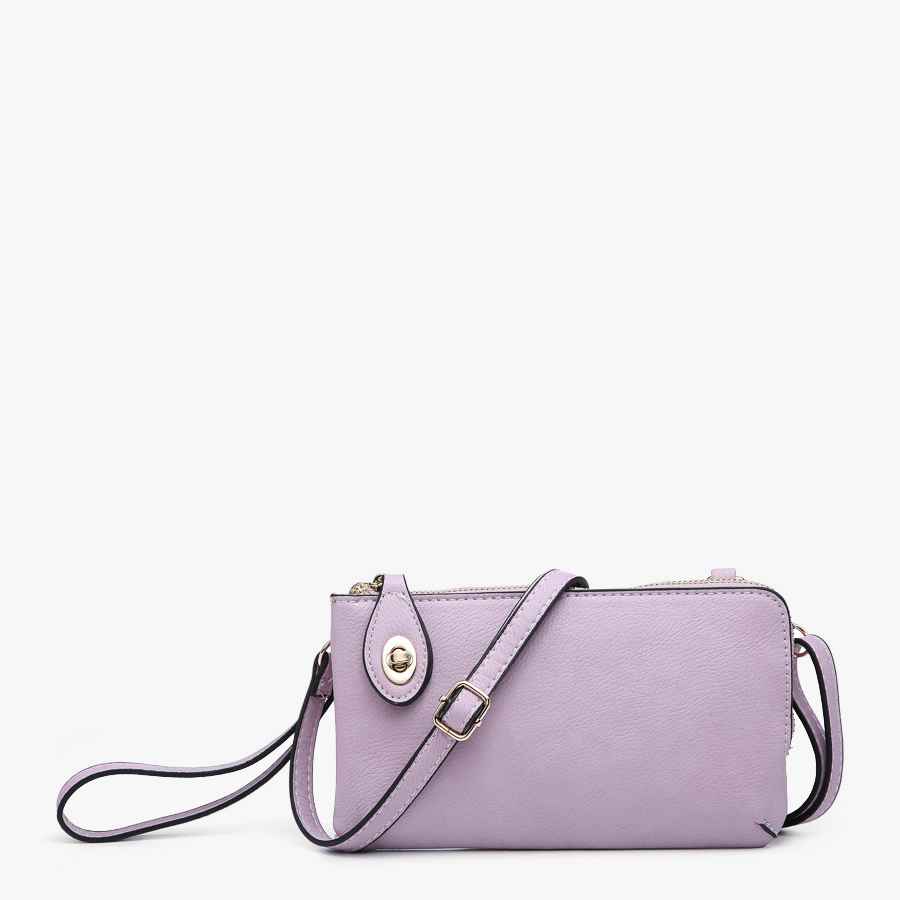Jen & Co Lavender Kendall Crossbody Wristlet