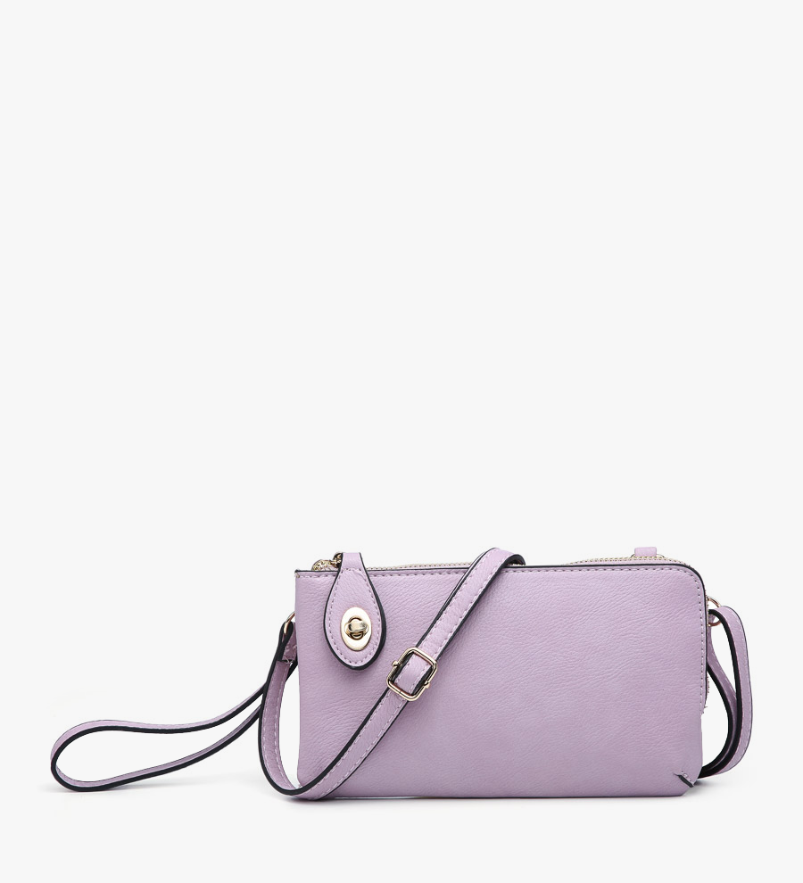 Jen & Co Lavender Kendall Crossbody Wristlet