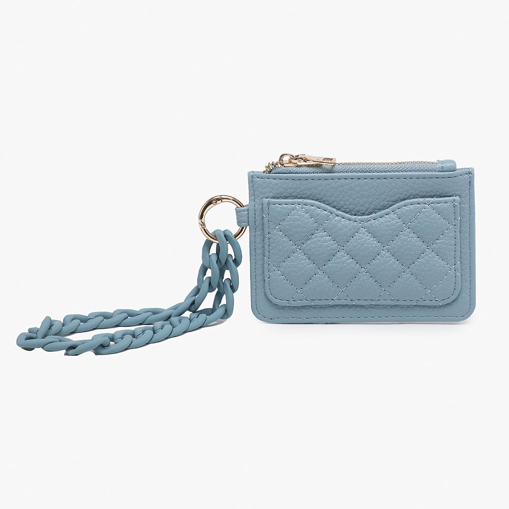 Jen & Co Baby Blue Rhodes Quilted Wallet Wristlet