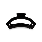 Jet Black Open Teleties Hair Clip with bendable teeth, strong hold and open design—available at Be Charmed.