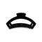 Jet Black Open Teleties Hair Clip with bendable teeth, strong hold and open design—available at Be Charmed.