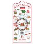 Illustrated map of the North Pole with Santa Claus' workshop, with a Dear Santa Bracelet. Available at Be Charmed