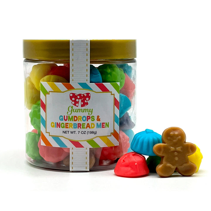 Oh Sugar Candy Sugar Stacks Christmas Gummy Gumdrops & Gingerbread Men