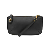 Joy Susan Black Mini Crossbody Wristlet Clutch