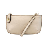 Joy Susan Metalic Pearl Mini Crossbody Wristlet Clutch