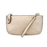 Joy Susan Metalic Pearl Mini Crossbody Wristlet Clutch