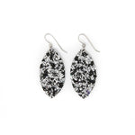 Keva Black Sparkle Small Earrings
