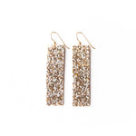 Keva Gold Sparkle 4 Corner Earrings