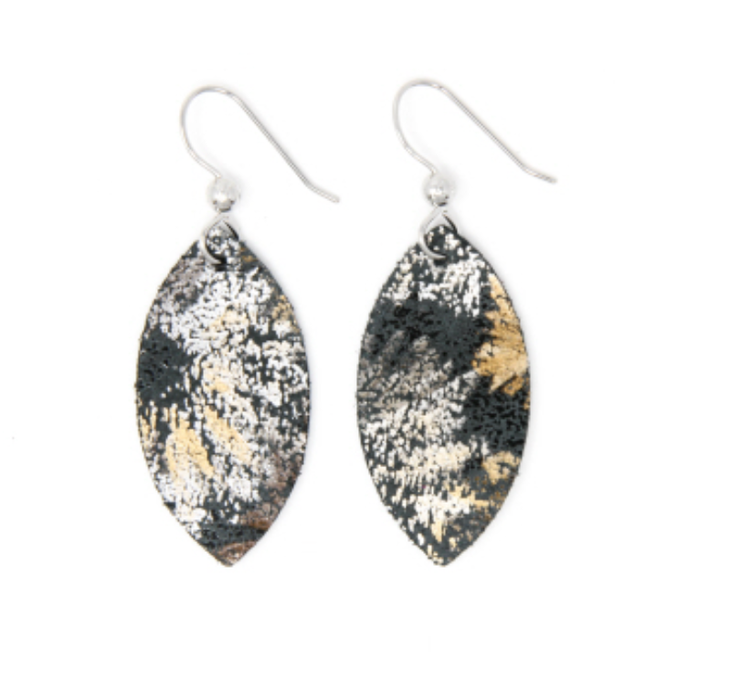 Keva - Leather Earrings - Maymont Dusk - Small