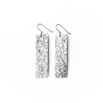 Keva Silver Sparkle 4 Corner Earrings