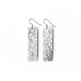 Keva Silver Sparkle 4 Corner Earrings