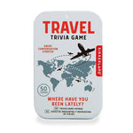 Kikkerland Design Travel Trivia Game – fun travel-themed question-and-answer card game, perfect for trips or gifts. Available at Be Charmed