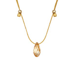 &LIVY Gold Hyevibe Crystal Slider Gold Shade Necklace