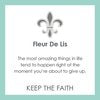 Lola Medium Pendants  Fleur De Lis - Periwinkle