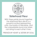 Lola Silver Sisterhood Fleur Pendant description card