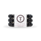 A pack of large Teleties hair ties in Jet Black, presented in a white box with the Teleties logo. Available at Be Charmed