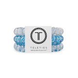 Large Summer Sky Teleties Hair Ties with strong grip and water‑resistant spiral—available at Be Charmed.