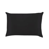 Charcoal satin pillow case on a white background. Available at Be Charmed