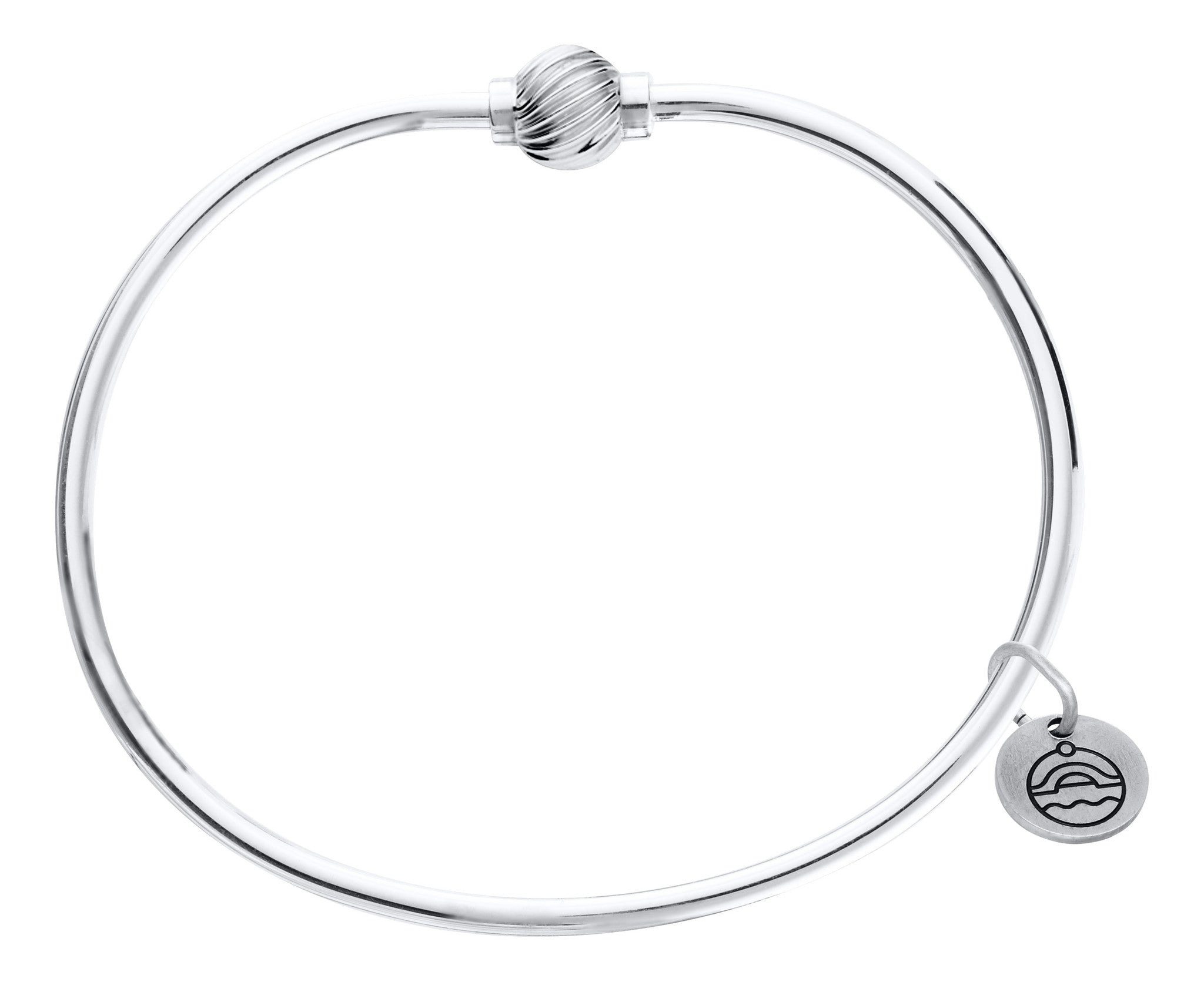 Lestage - 6" Swirl Cape Cod Bracelet - Sterling Silver with Silver Ball