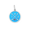 Light Blue 143 I Love You pendant featuring symbolic numeric message expressing love and connection, meaningful jewelry gift, Available at Be Charmed